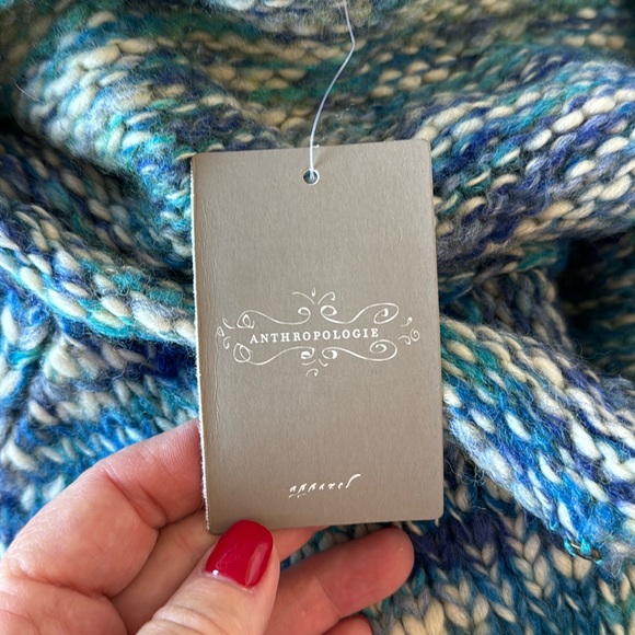 NWT Anthropologie Sleeping on Snow XS marled double breasted cardigan sweater - Picture 2 of 8